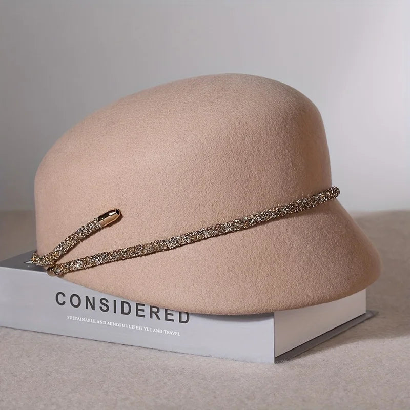 Cloche en laine cristal célestine