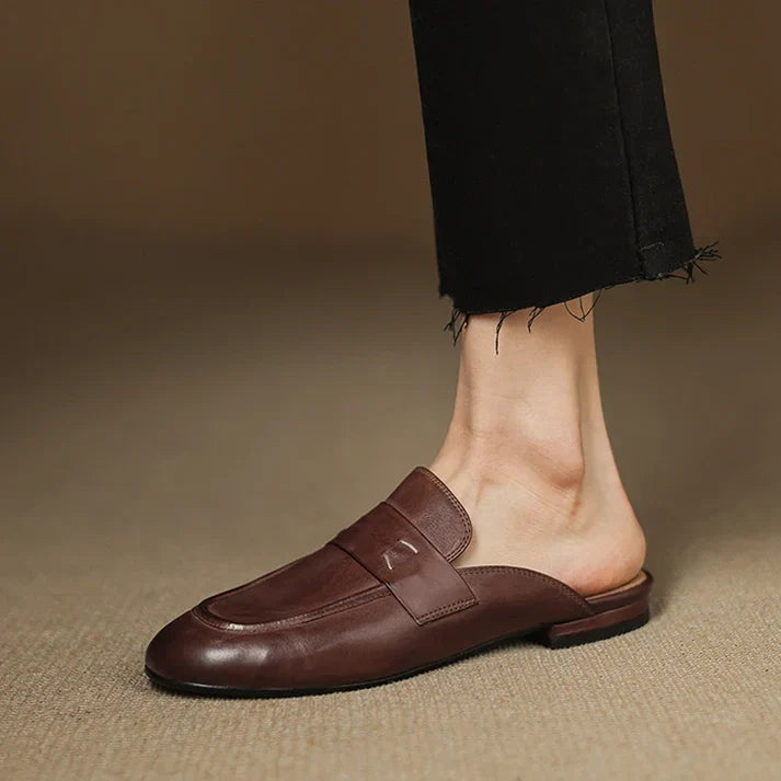 Mules Aurora en cuir véritable