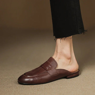 Mules Aurora en cuir véritable
