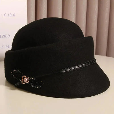 Cloche d'équitation en laine Marcelline