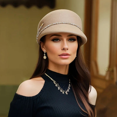 Cloche en laine cristal célestine