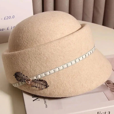 Cloche d'équitation en laine Marcelline