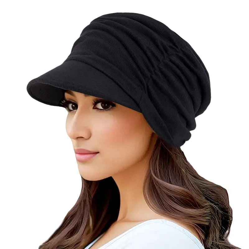 Casquette à visière en velours Florencia