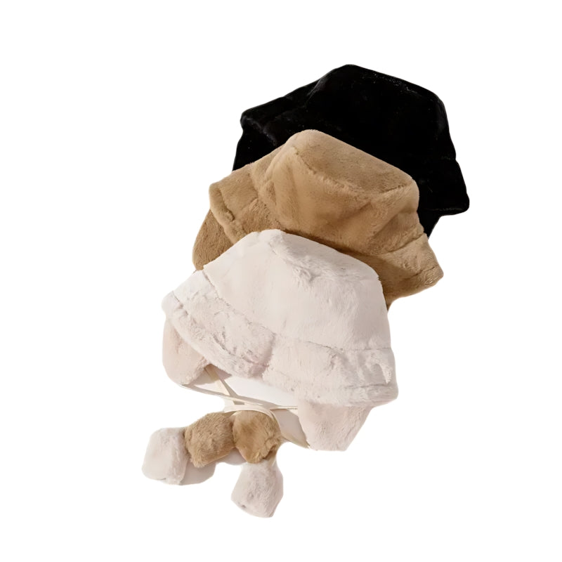 Chapeau bob en fourrure Evelina