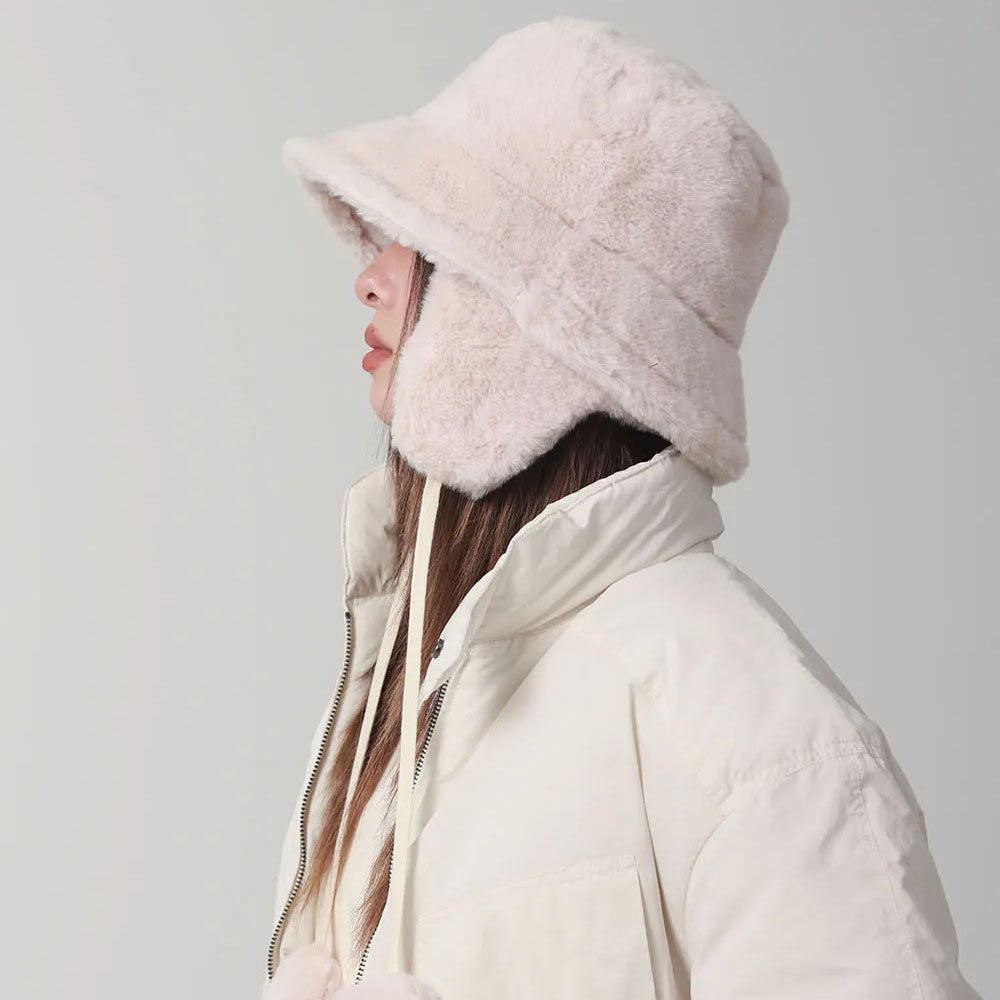 Chapeau bob en fourrure Evelina