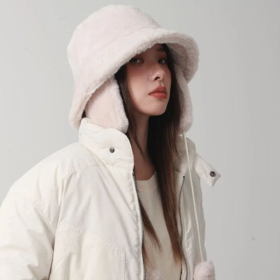 Chapeau bob en fourrure Evelina