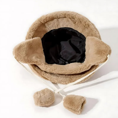 Chapeau bob en fourrure Evelina