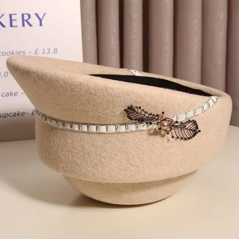 Cloche d'équitation en laine Marcelline