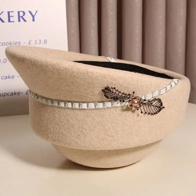 Cloche d'équitation en laine Marcelline