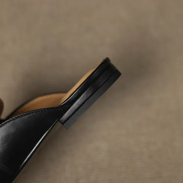 Mules Aurora en cuir véritable