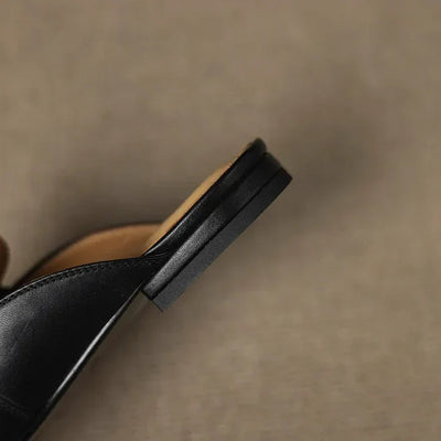 Mules Aurora en cuir véritable