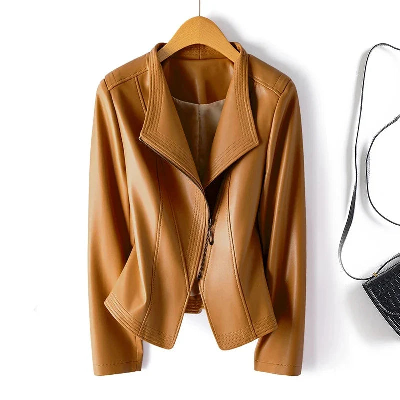 Veste en cuir sur mesure Natalie